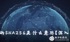  区块链中的SHA256是什么意