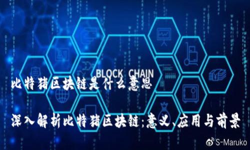 比特猪区块链是什么意思

深入解析比特猪区块链：意义、应用与前景
